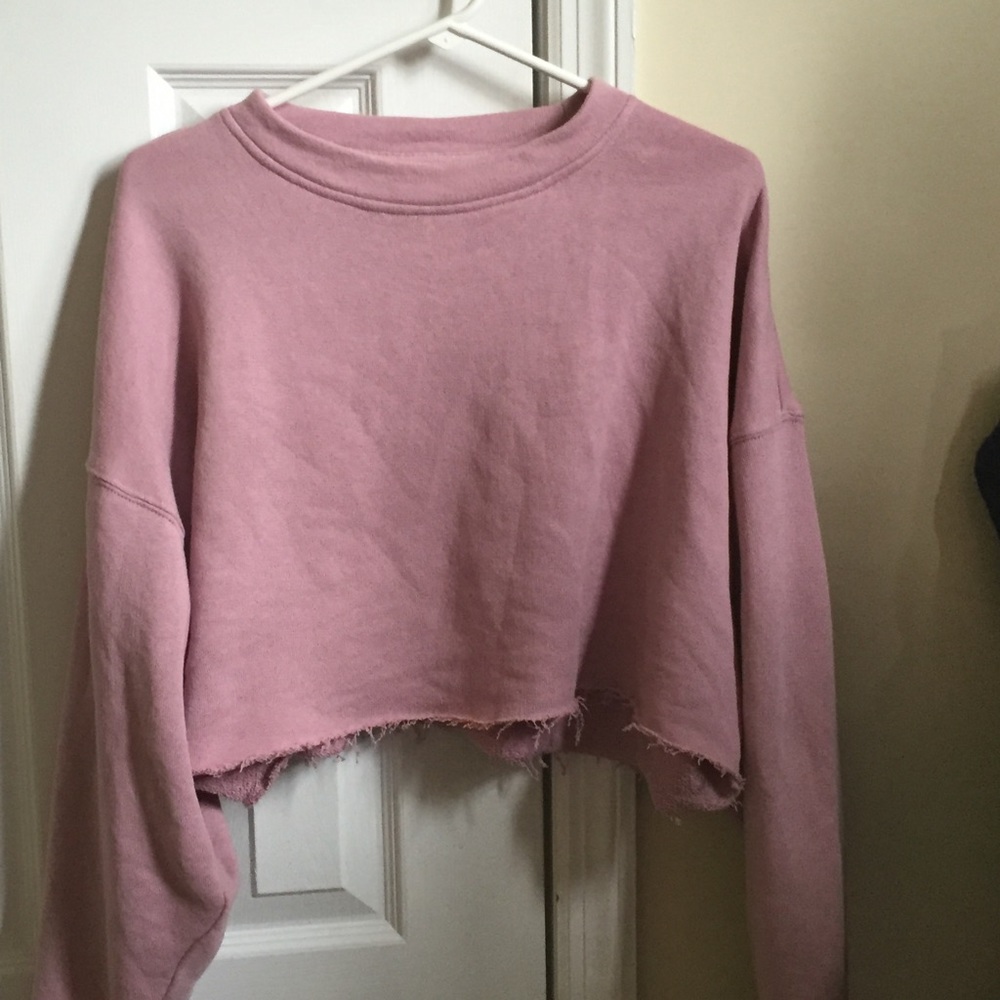 Cropped oversize sweatshirt
