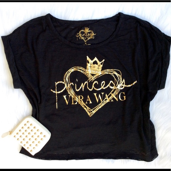 Vera Wang Tops - Vera Wang Princess Tissue Crop Top 👑