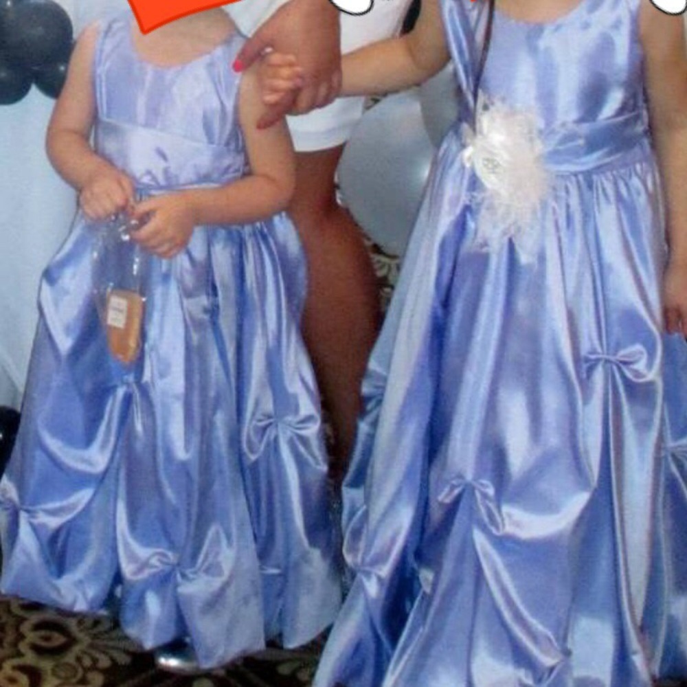 Girls silk lilac Formal dress