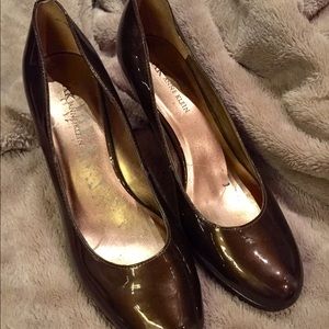 Anne Klein chocolate brown heels