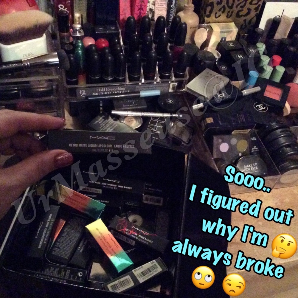 Mac , Chanel , Clinique, Estée Lauder, Bobbie tart