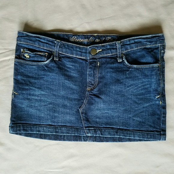 A & F Denim Mini Skirt - Picture 3 of 4