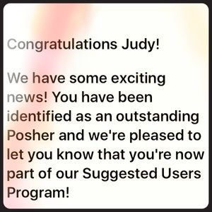 🎉🎉POSH AMBASSADOR & SUGGESTED USER🎉🎉