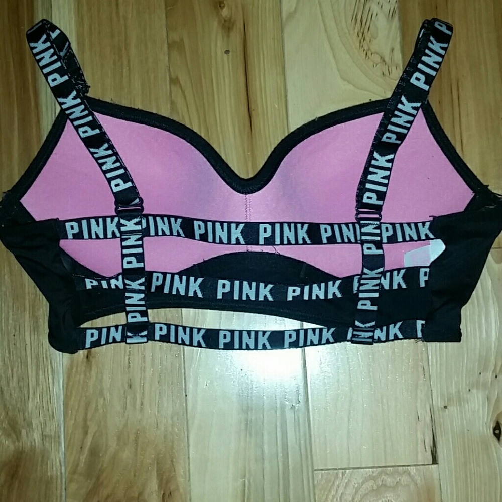 PINK cageback pushup brallet