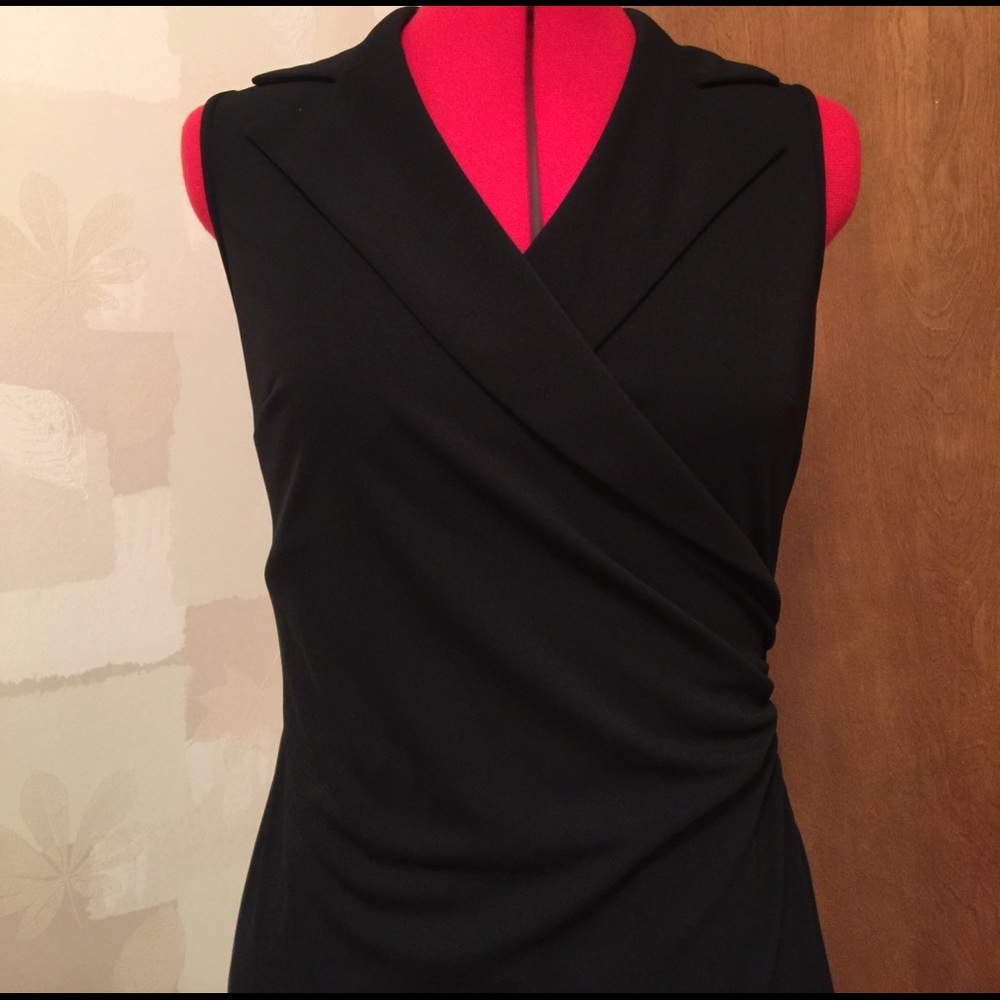 Express dress black wrap sz 6