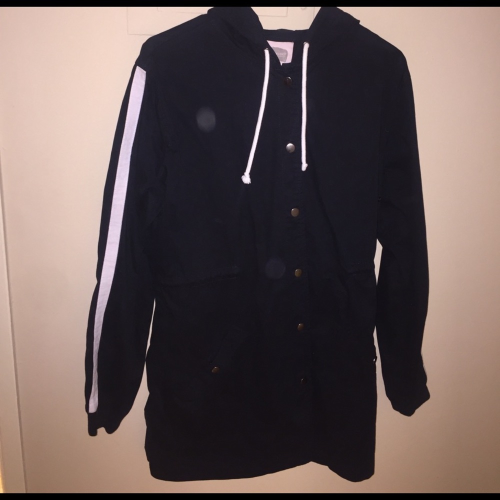 Black Forever 21 Hooded Jacket