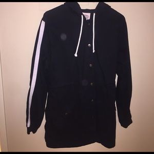 Black Forever 21 Hooded Jacket
