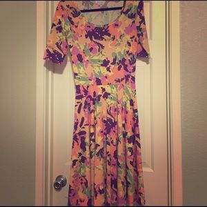 LulaRoe Nicole dress floral spring Easter