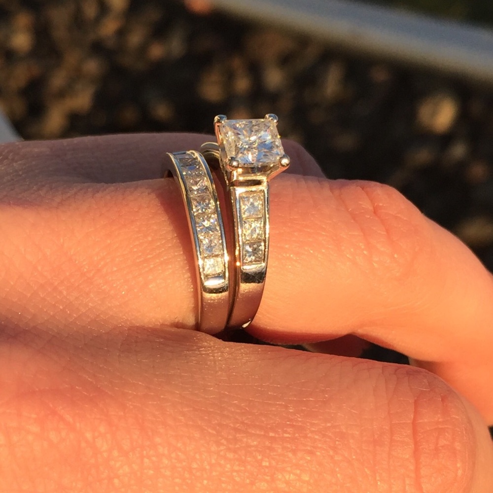 ‼️FINAL$DROP‼️ 2.6ct Diamond/White Gold Ring Set