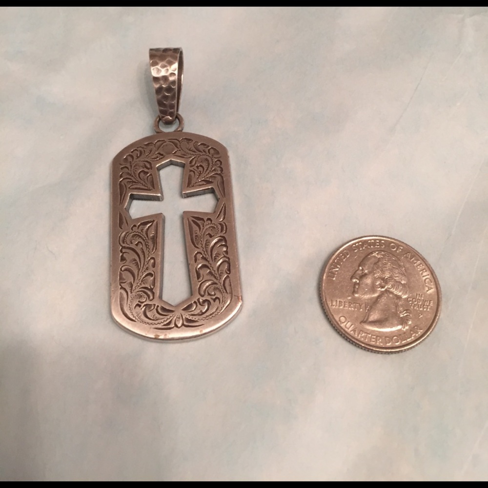 Buckle cross pendant