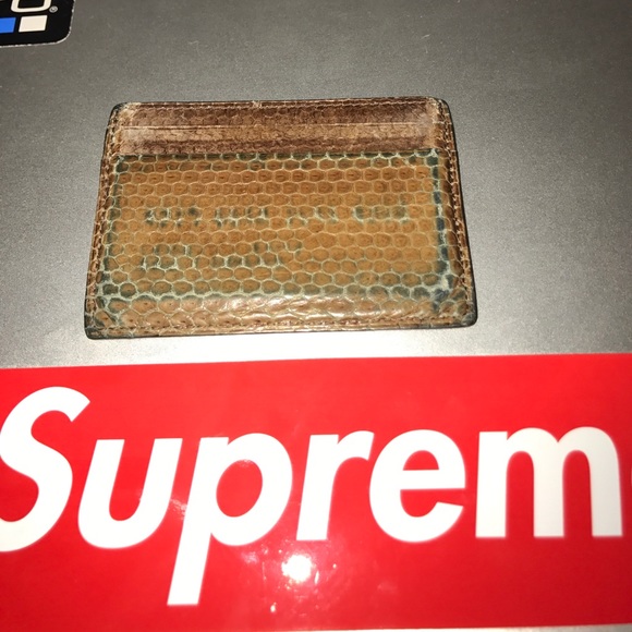 Classic snake skin card holder - Picture 3 of 4