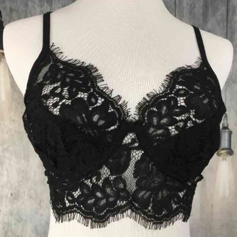 Dress Forum Underwire Lace Bralette Sz L