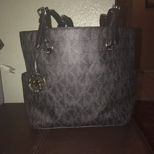 MK black purse, large tote.