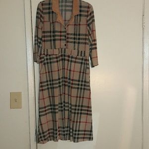 Plaid dress Xl