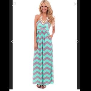 Chevron Maxi Dress