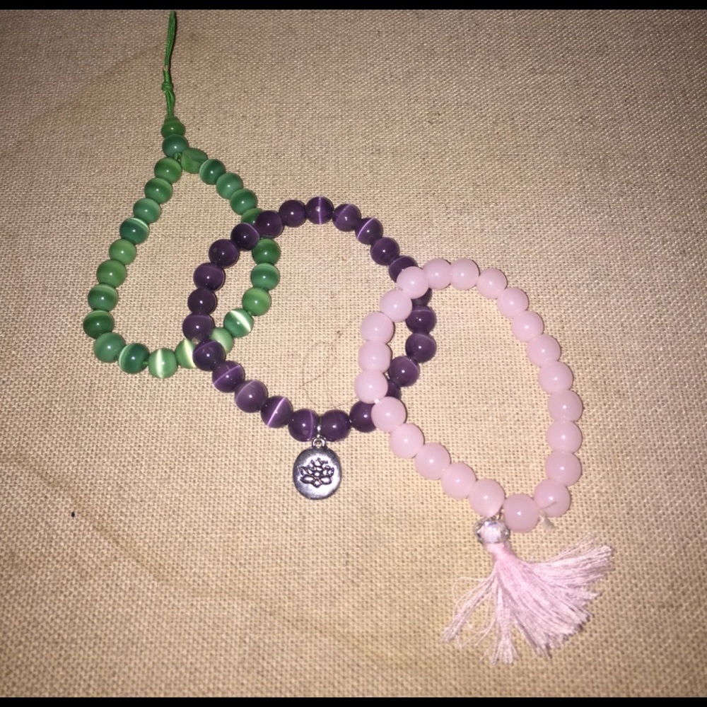 Bundle of 3 Beaded Bracelets