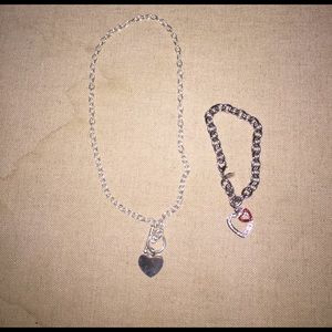 Simpel Heart Necklace & Bracelet