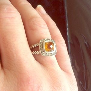 David Yurman Petite Albion ring Citrine size 6
