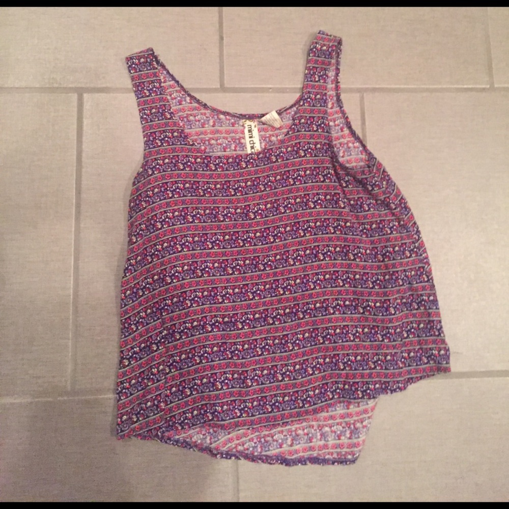 Floral tank top. Originally bought at Nordstrom.