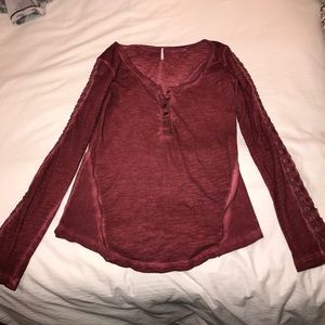 Red Free People shirt