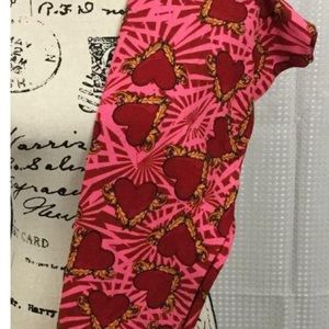 LulaRoe Valentine's Day leggings; TC