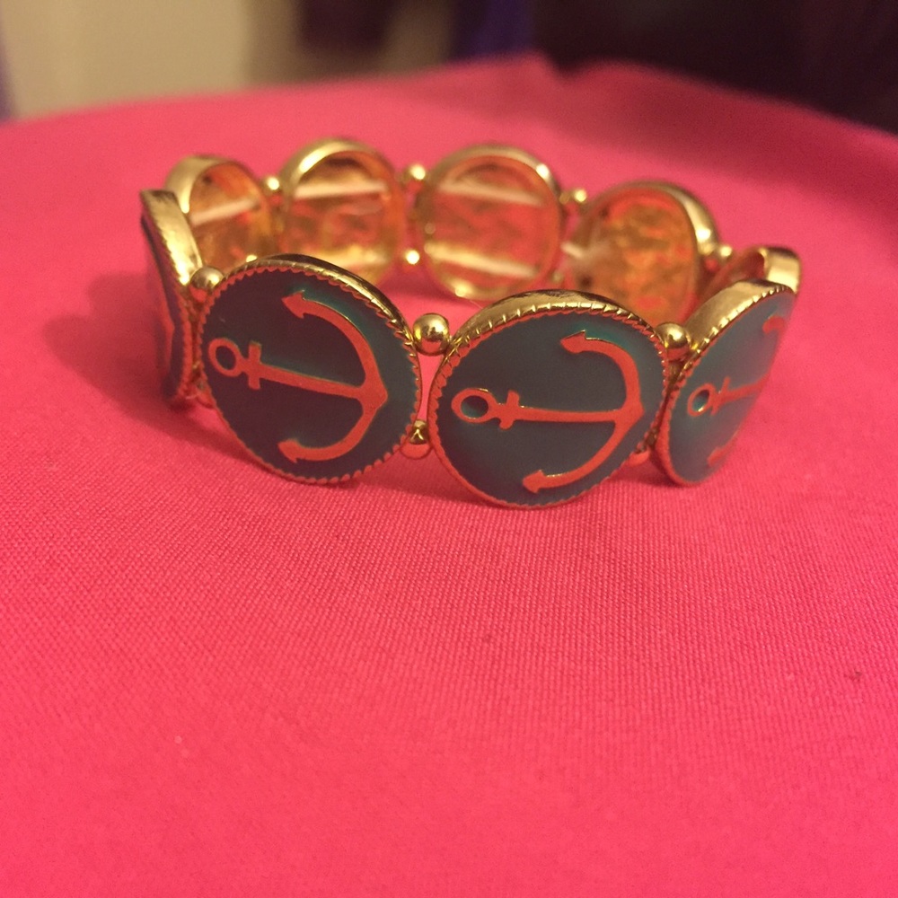 Teal Anchor Bracelet