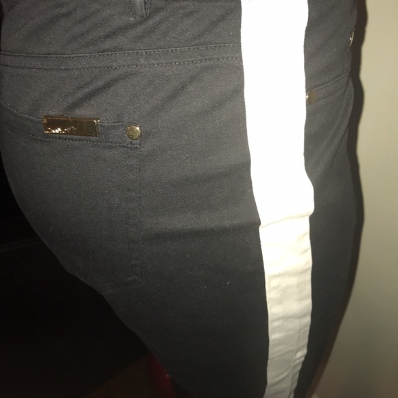 DKNY black tuxedo style ankle pant - Picture 1 of 4