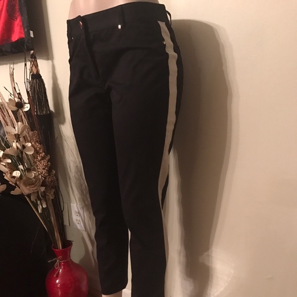 DKNY black tuxedo style ankle pant - Picture 2 of 4