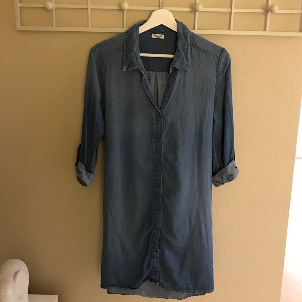 Splendid Denim Shirt Dress
