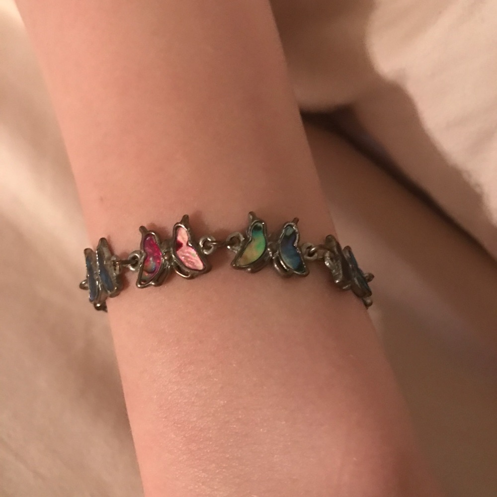 Multi color gemstone bracket