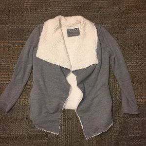 CLOSET CLOSING JAN 6th - Gray Shearling Jacket