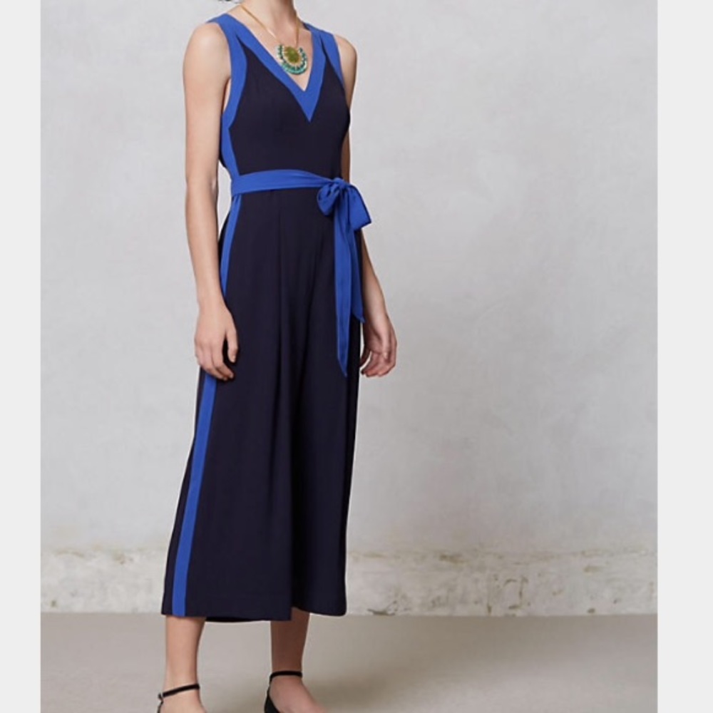 Anthropologie Becas Tuxedo Romper by Elevenses