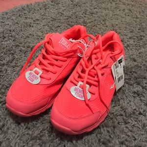 Vibrant Orange Athletic Shoes
