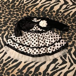 Black And White Polka Dot Dress