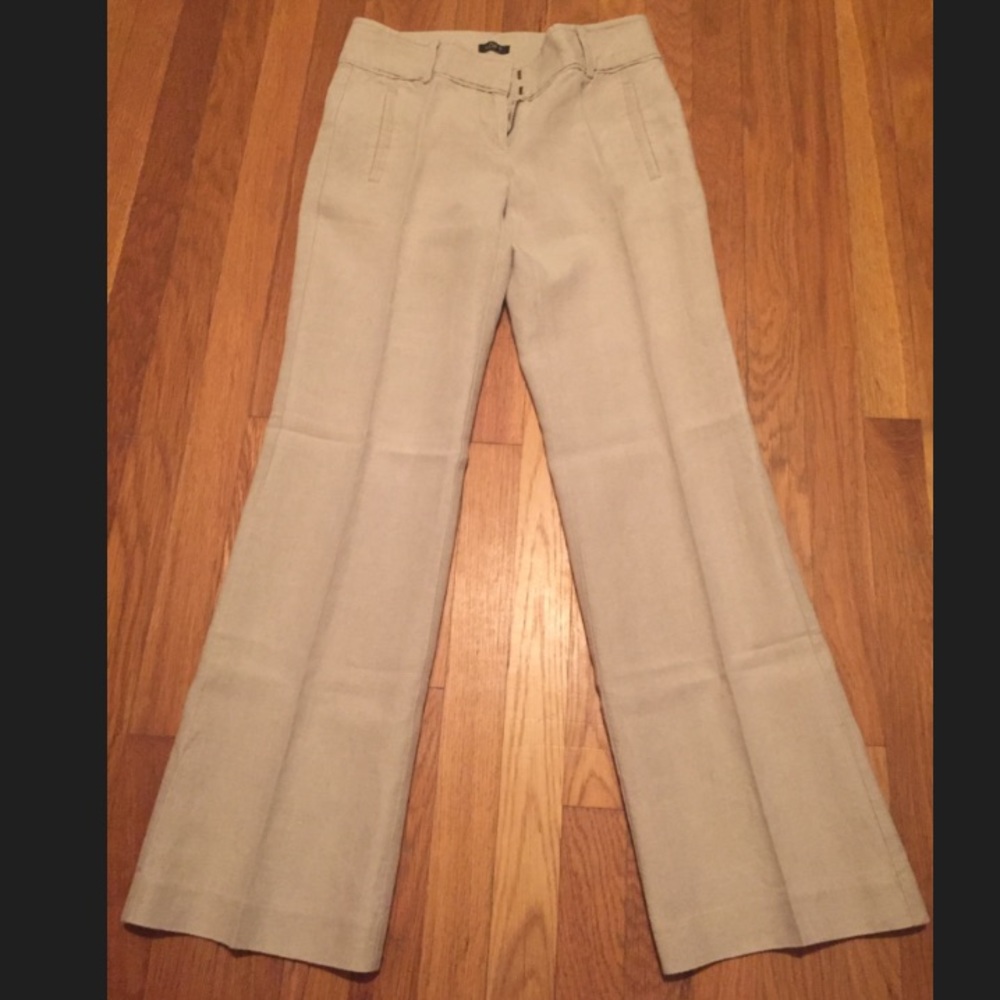 Ann Taylor Loft Marisa linen trousers