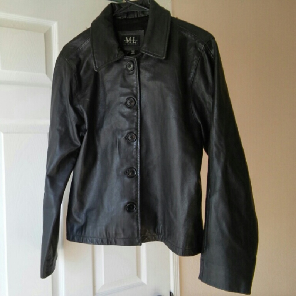 ML Michael Lawrence Leather Jacket L