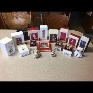 Hallmark ornament collection.