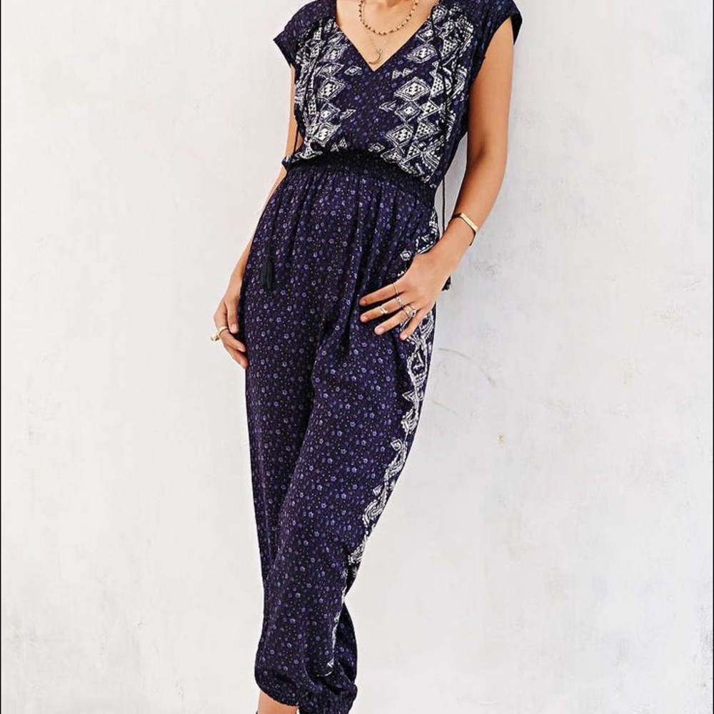 Urban Outfitters Ecote Patterned Jumpsuit