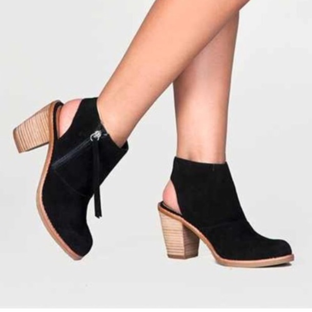Dolce Vita Jentry Black Suede Booties 6.5