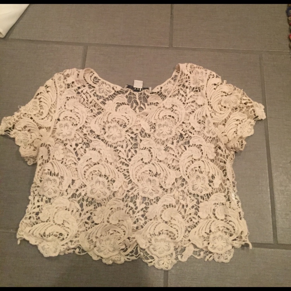 Lace crop top