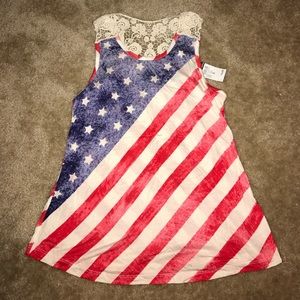 NWT Rue 21 American Flag Top