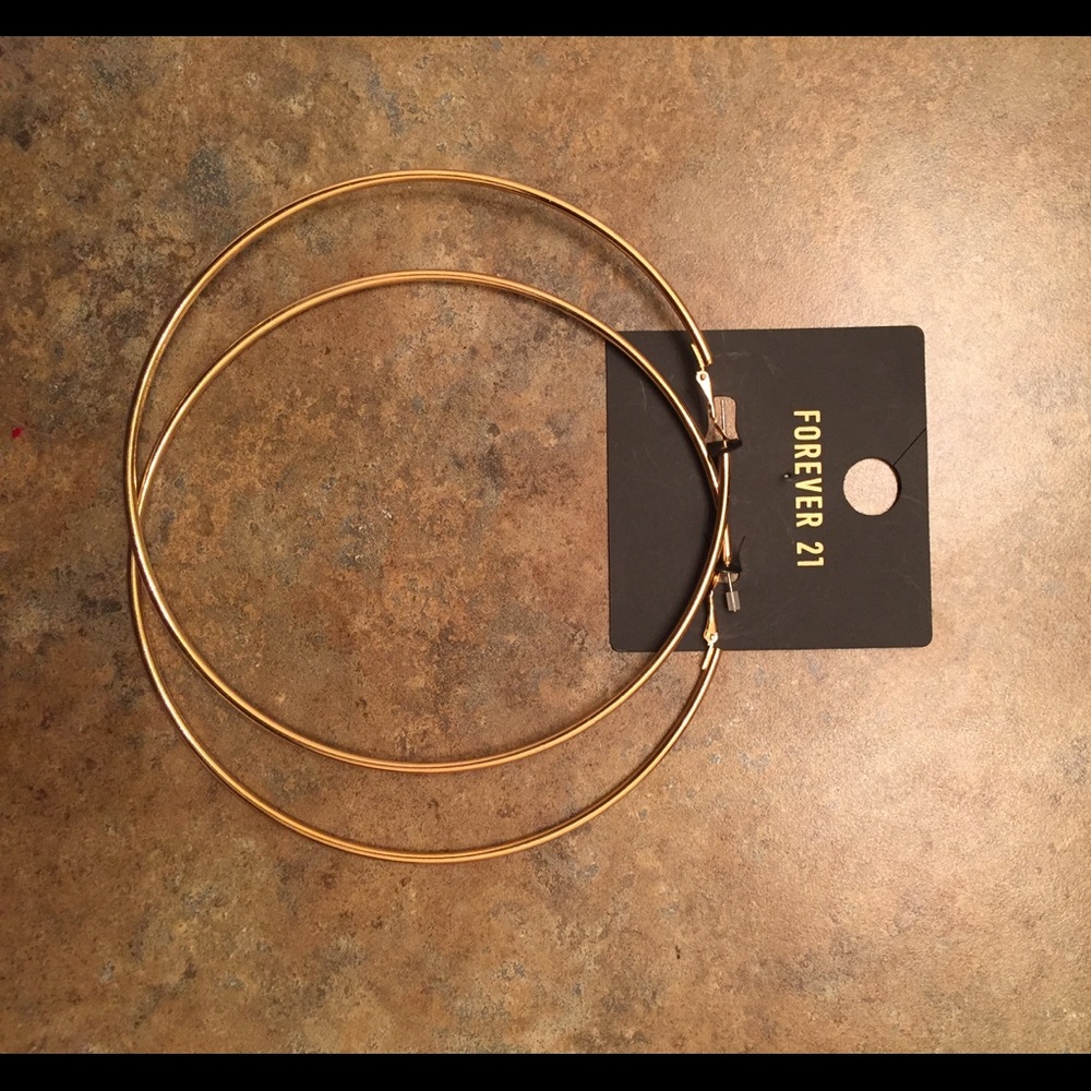 Giant gold hoops !