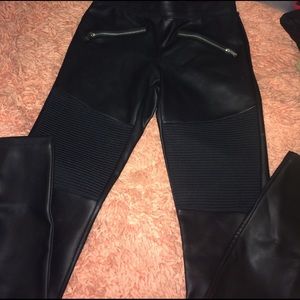 Express faux leather leggings