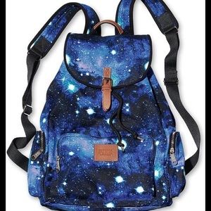 Pink galaxy backpack