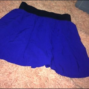 Royal blue skirt