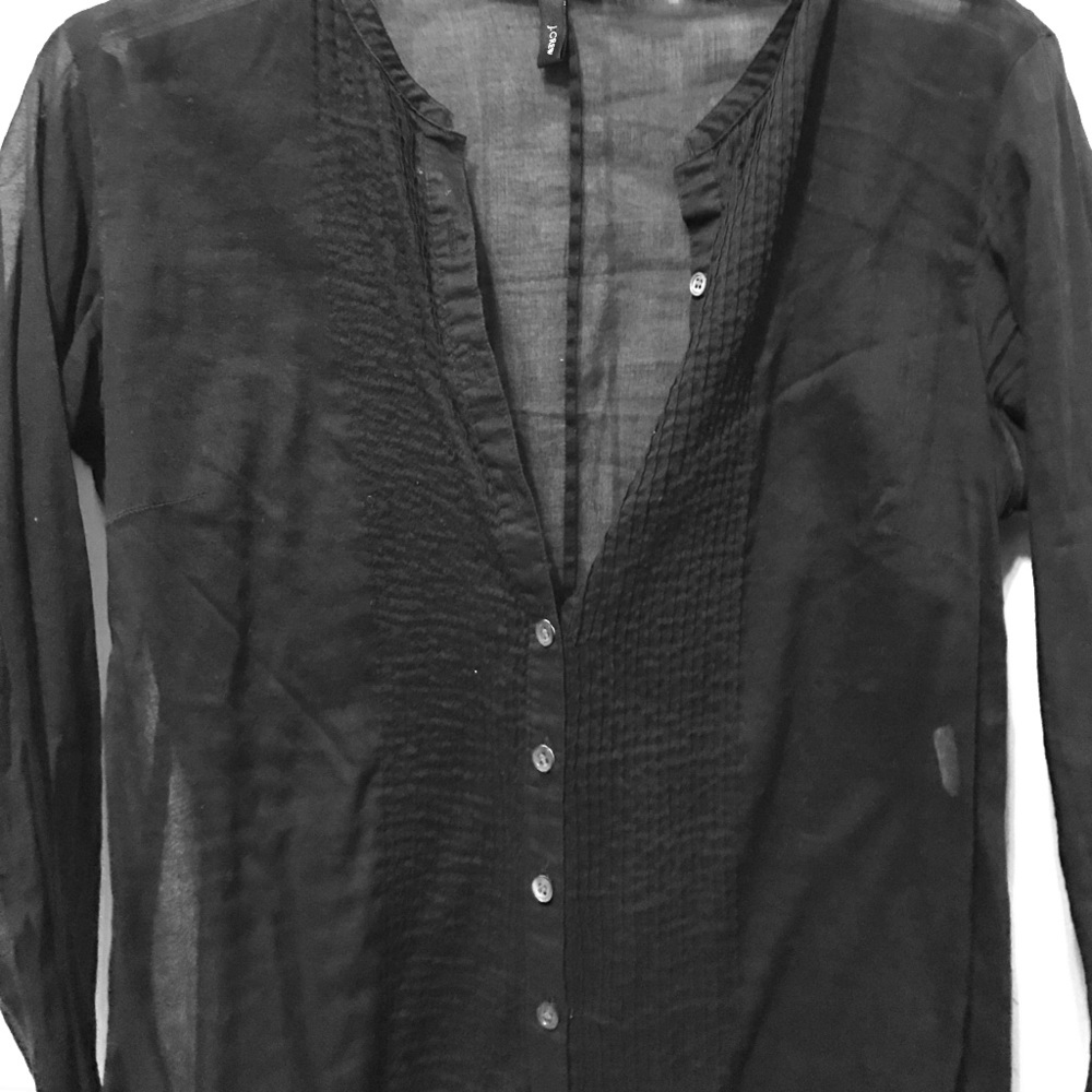 J. Crew Sheer Button Up