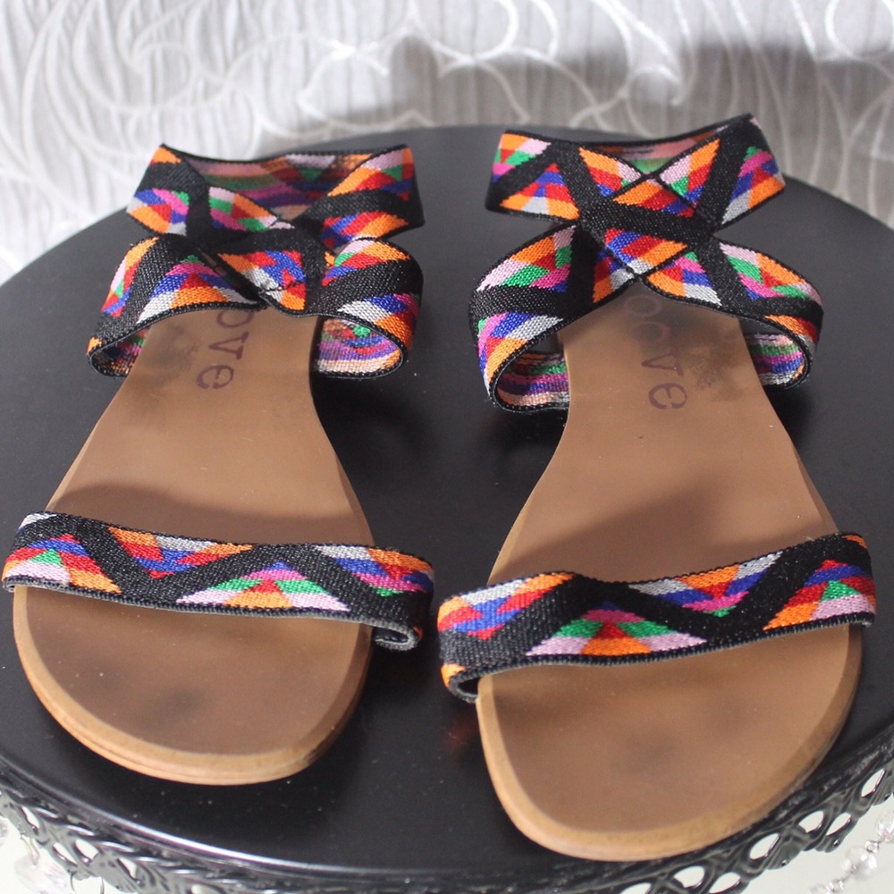 Aztec Print Sandals