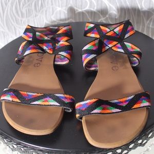 Aztec Print Sandals