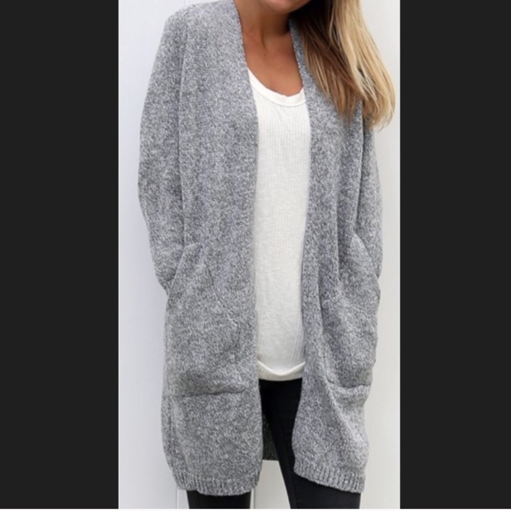 Brand new grey cardigan sweater