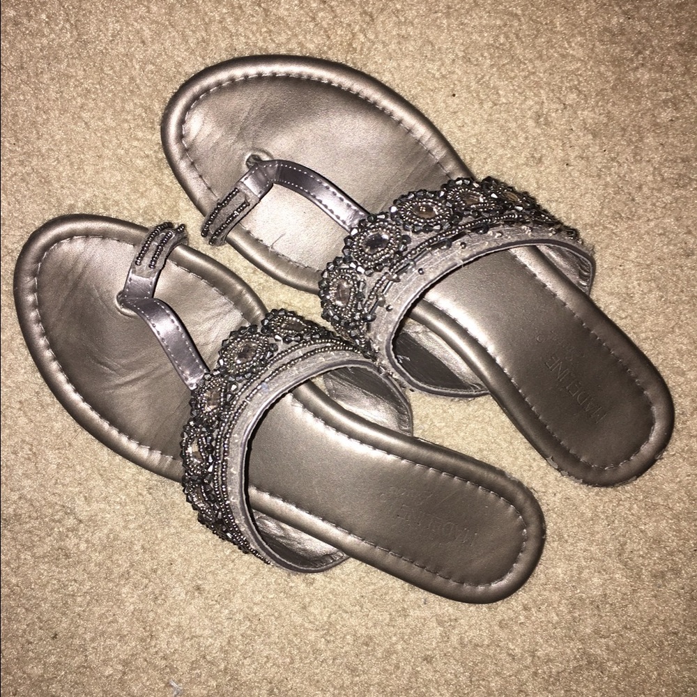 Grey sandals
